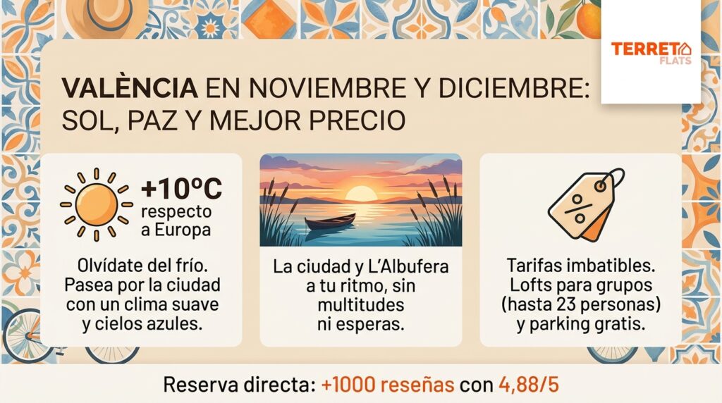 Viajar a Valencia en noviembre y diciembre